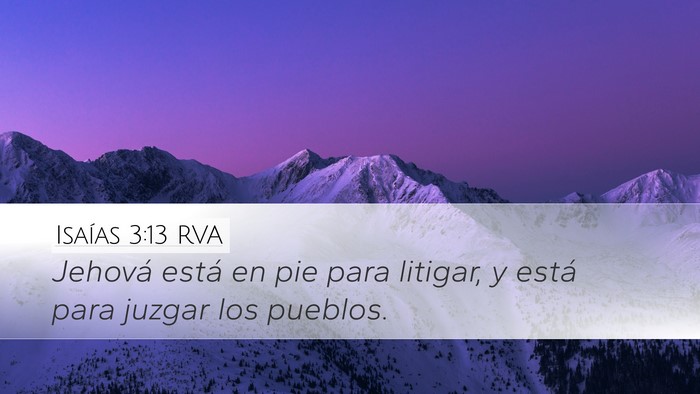 Isaías 3:13 RVA Bible Verse Image