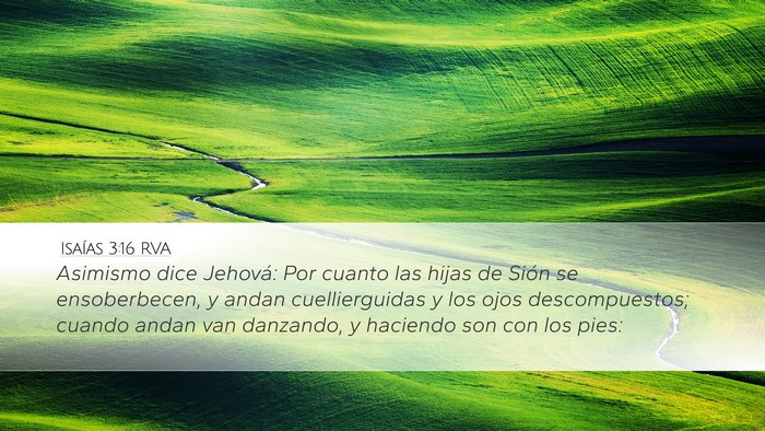 Isaías 3:16 RVA Bible Verse Image