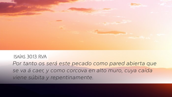 Isaías 30:13 RVA Bible Verse Image