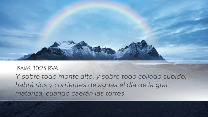 Isaías 30:25 RVA Bible Verse Image