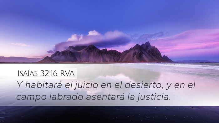 Isaías 32:16 RVA Bible Verse Image