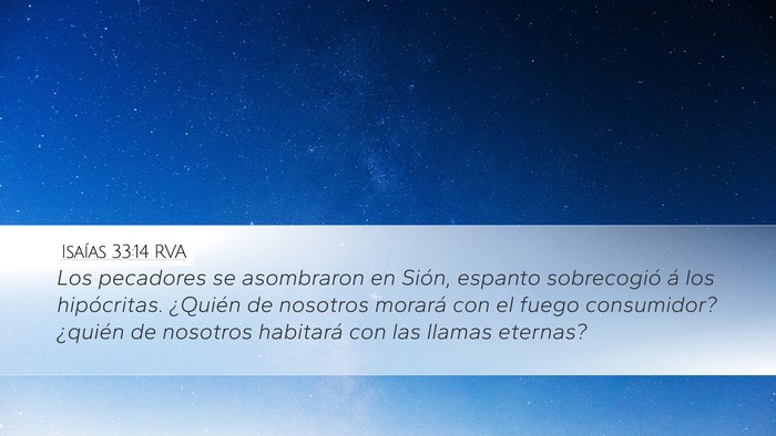 Isaías 33:14 RVA Bible Verse Image
