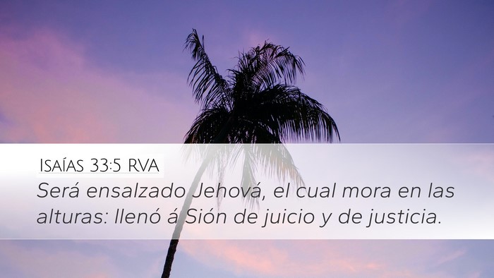 Isaías 33:5 RVA Bible Verse Image
