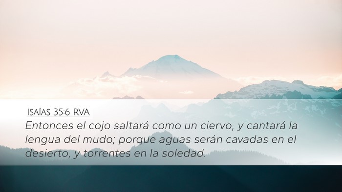 Isaías 35:6 RVA Bible Verse Image
