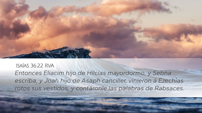 Isaías 36:22 RVA Bible Verse Image
