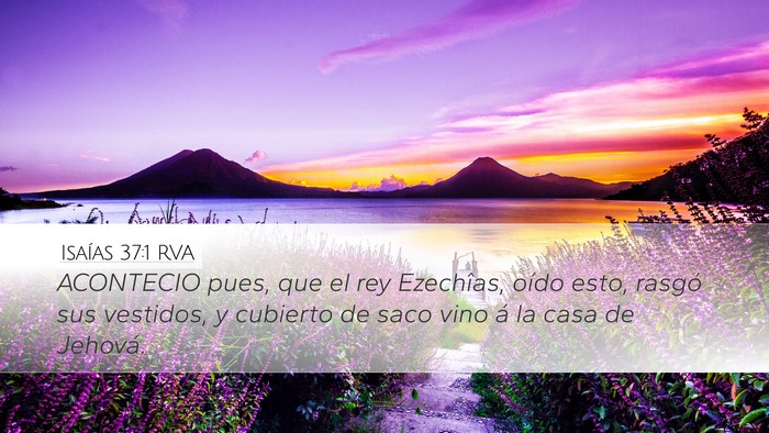 Isaías 37:1 RVA Bible Verse Image