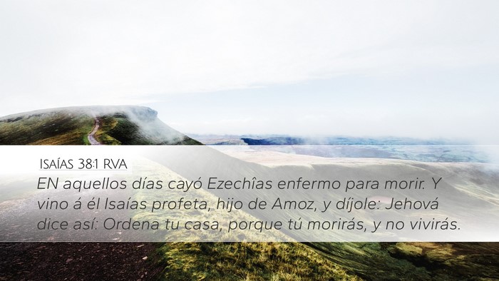 Isaías 38:1 RVA Bible Verse Image