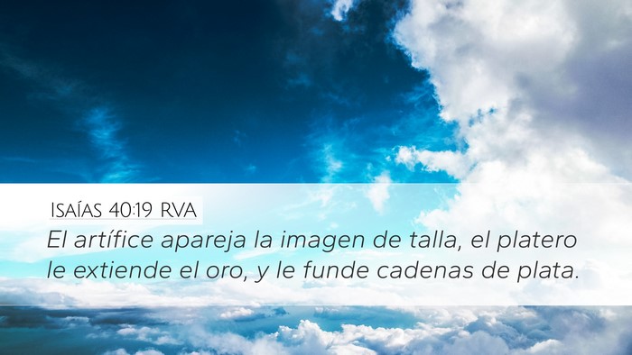 Isaías 40:19 RVA Bible Verse Image