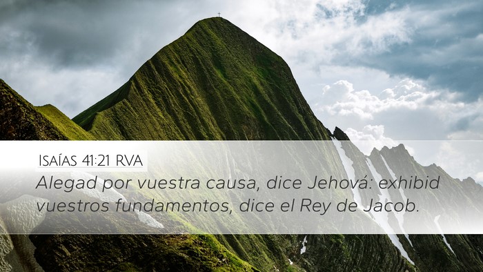 Isaías 41:21 RVA Bible Verse Image