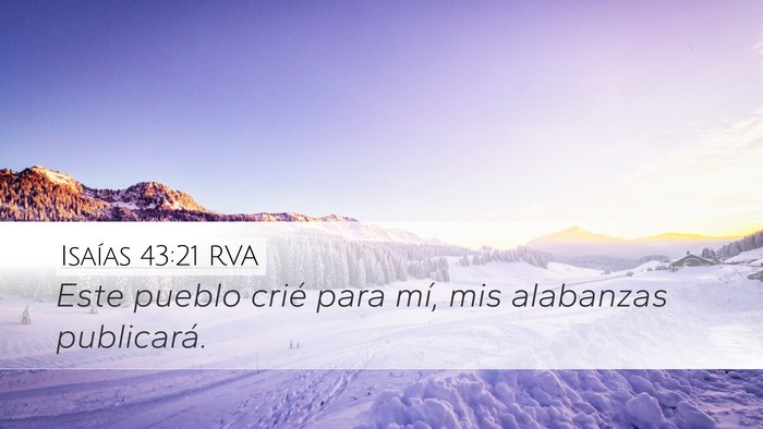 Isaías 43:21 RVA Bible Verse Image