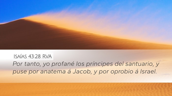 Isaías 43:28 RVA Bible Verse Image