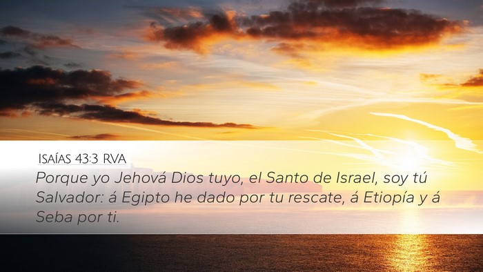 Isaías 43:3 RVA Bible Verse Image
