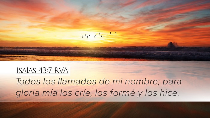 Isaías 43:7 RVA Bible Verse Image