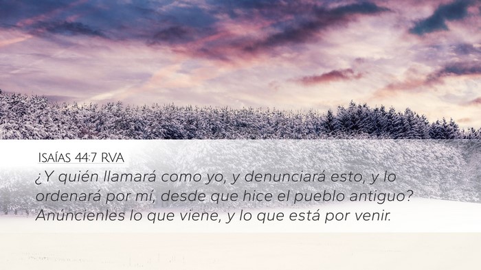 Isaías 44:7 RVA Bible Verse Image
