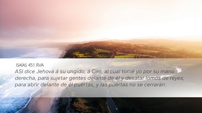 Isaías 45:1 RVA Bible Verse Image