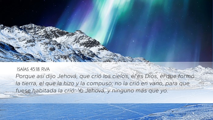 Isaías 45:18 RVA Bible Verse Image
