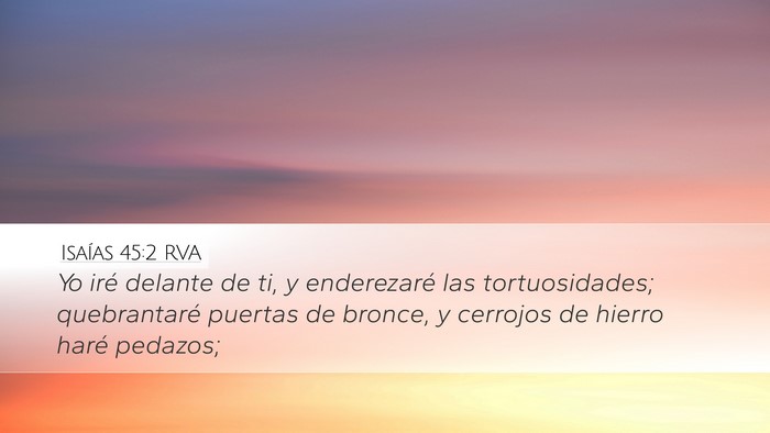 Isaías 45:2 RVA Bible Verse Image