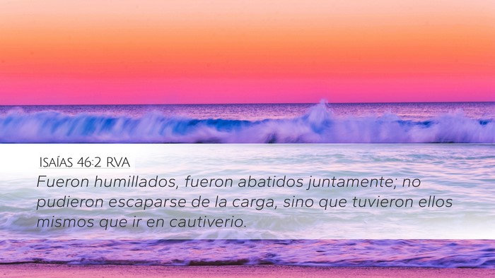 Isaías 46:2 RVA Bible Verse Image