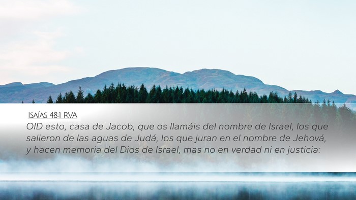 Isaías 48:1 RVA Bible Verse Image
