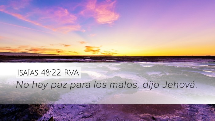 Isaías 48:22 RVA Bible Verse Image