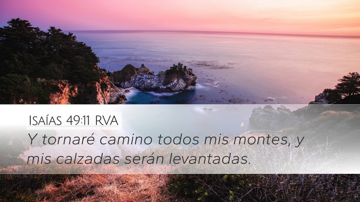 Isaías 49:11 RVA Bible Verse Image