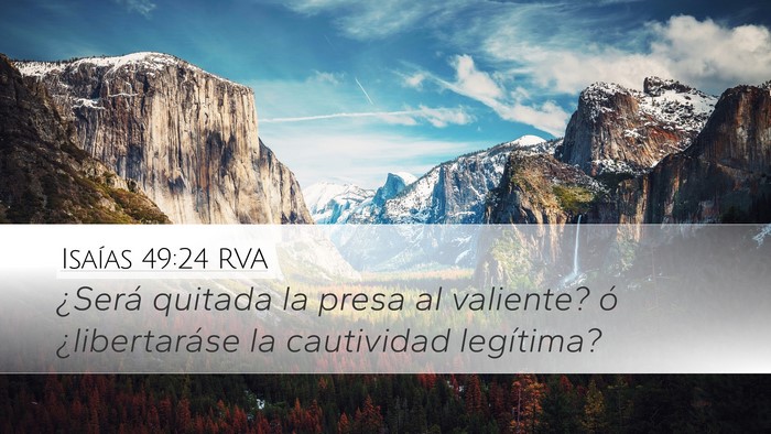 Isaías 49:24 RVA Bible Verse Image