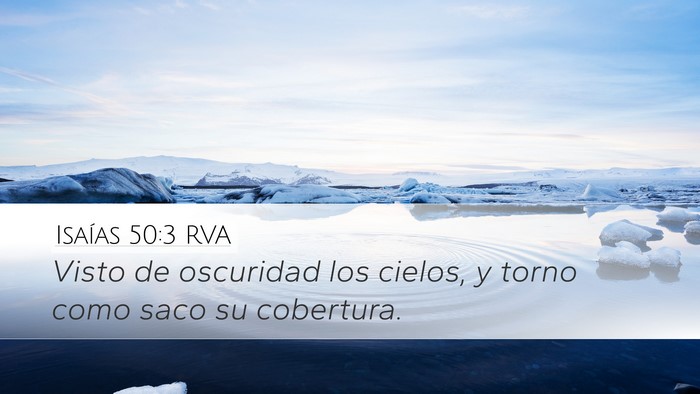 Isaías 50:3 RVA Bible Verse Image