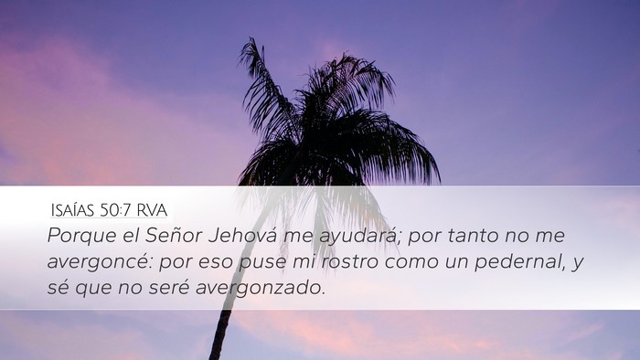 Isaías 50:7 RVA Bible Verse Image