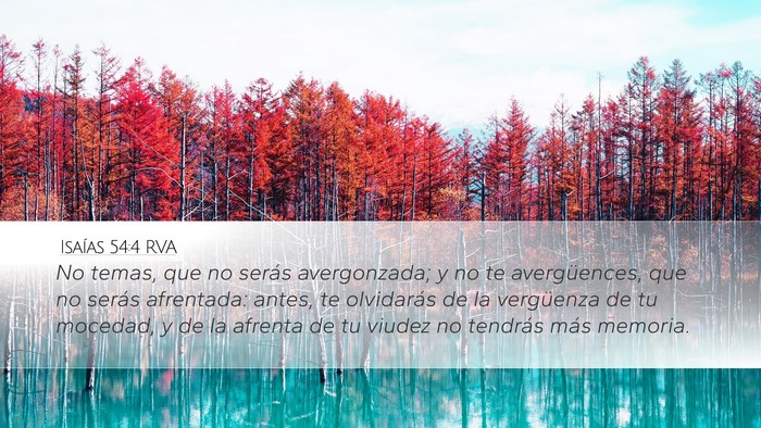 Isaías 54:4 RVA Bible Verse Image