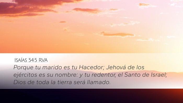 Isaías 54:5 RVA Bible Verse Image