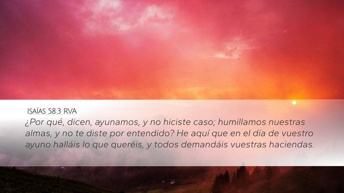 Isaías 58:3 RVA Bible Verse Image