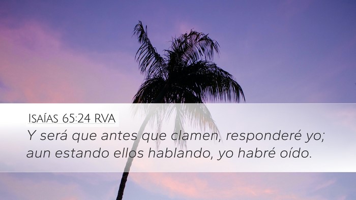 Isaías 65:24 RVA Bible Verse Image