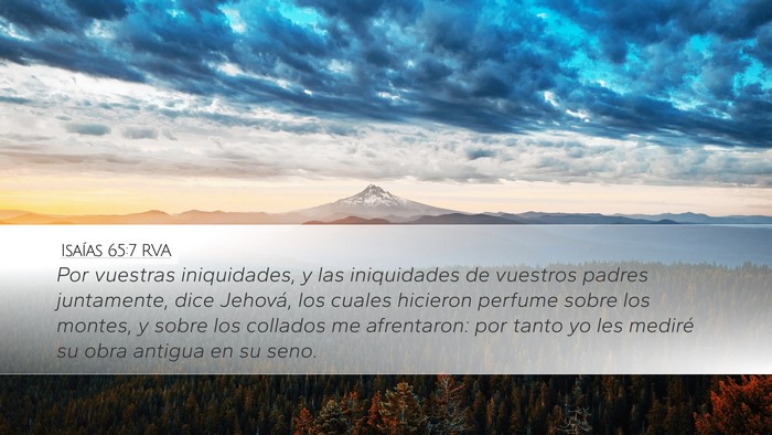 Isaías 65:7 RVA Bible Verse Image