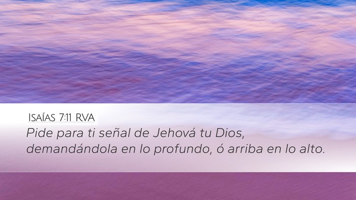 Isaías 7:11 RVA Bible Verse Image