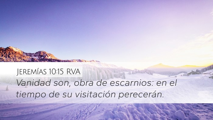 Jeremías 10:15 RVA Bible Verse Image