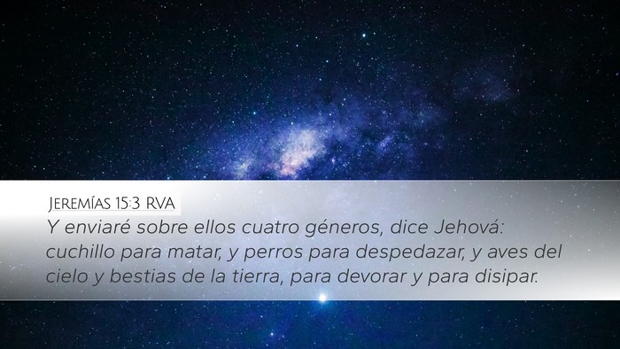 Jeremías 15:3 RVA Bible Verse Image