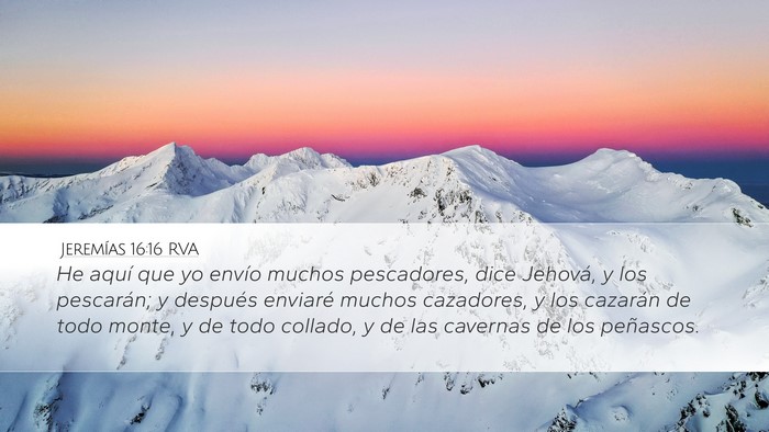 Jeremías 16:16 RVA Bible Verse Image