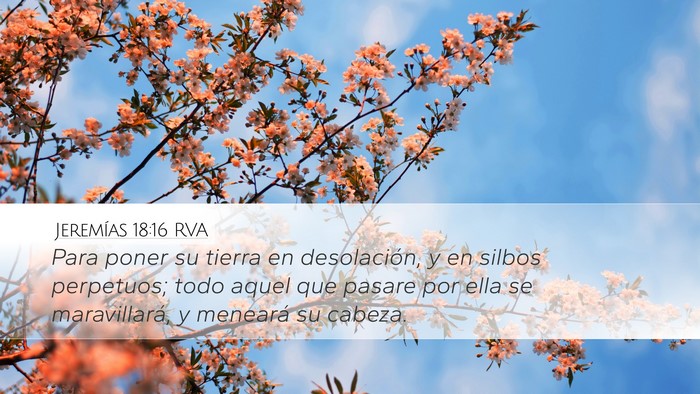 Jeremías 18:16 RVA Bible Verse Image