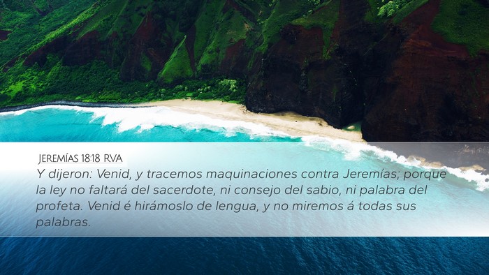 Jeremías 18:18 RVA Bible Verse Image
