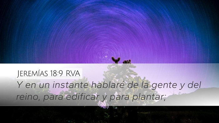 Jeremías 18:9 RVA Bible Verse Image