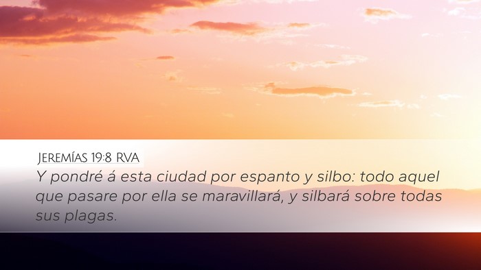 Jeremías 19:8 RVA Bible Verse Image