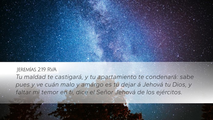 Jeremías 2:19 RVA Bible Verse Image