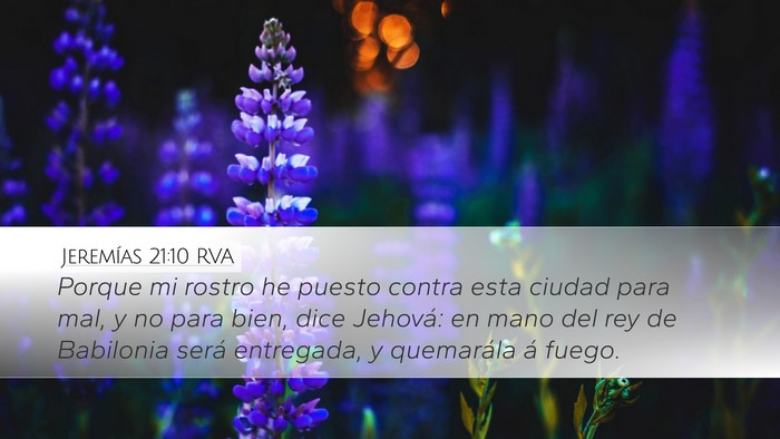 Jeremías 21:10 RVA Bible Verse Image