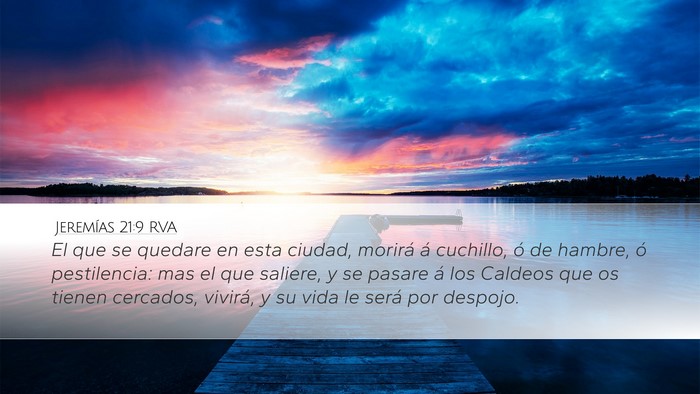 Jeremías 21:9 RVA Bible Verse Image