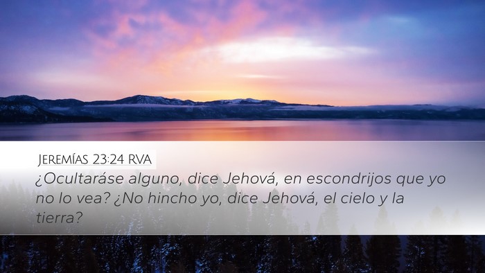 Jeremías 23:24 RVA Bible Verse Image
