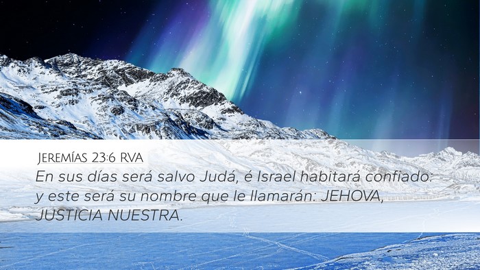 Jeremías 23:6 RVA Bible Verse Image