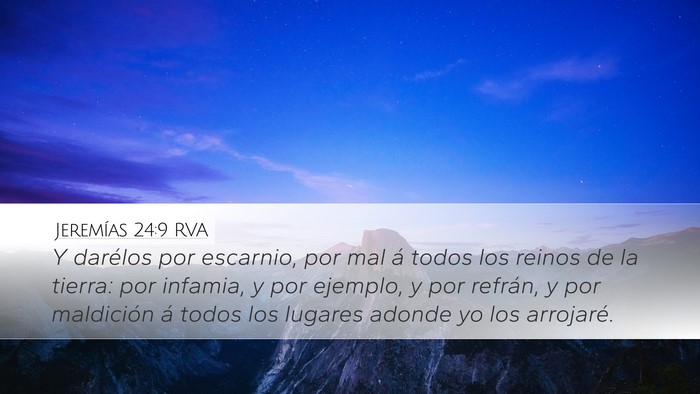 Jeremías 24:9 RVA Bible Verse Image