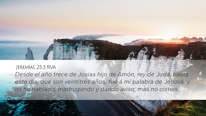 Jeremías 25:3 RVA Bible Verse Image
