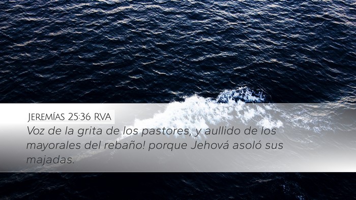 Jeremías 25:36 RVA Bible Verse Image