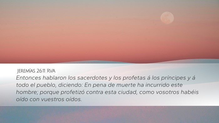 Jeremías 26:11 RVA Bible Verse Image